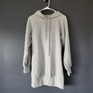 BP. Hooded sweater dress, light heathered gray, cute fall layering piece size S